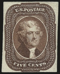 Sale 972, Lot 3023, 1851-56 Issue (Scott 5-17)