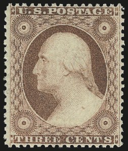 Sale 972, Lot 3037, 1857-60 Issue (Scott 18-39)
