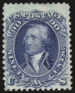 Sale 972, Lot 3101, 1867-68 Grilled Issue (Scott 79-101)
