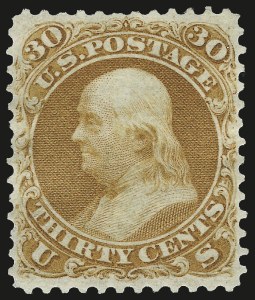 Sale 972, Lot 3110, 1875 Re-Issue of 1861-66 Issue (Scott 102-111)