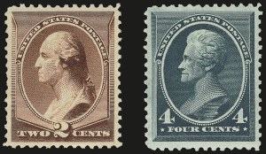 Sale 972, Lot 3210, 1881-87 American Bank Note Co. Issues (Scott 205-218)