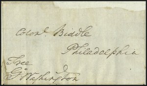 Sale 973, Lot 1, Autographs, Free Franks and Stampless Covers