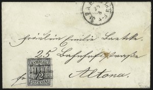 Sale 973, Lot 328, The Jonathan Rose Collection of First Issues of the World (Hamburg thru Sweden)