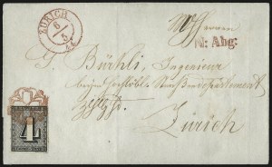 Sale 973, Lot 342, The Jonathan Rose Collection of First Issues of the World (Switzerland)