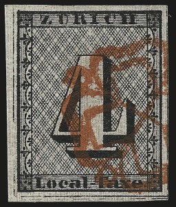 Sale 973, Lot 343, The Jonathan Rose Collection of First Issues of the World (Switzerland)