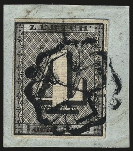 Sale 973, Lot 344, The Jonathan Rose Collection of First Issues of the World (Switzerland)