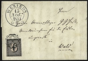 Sale 973, Lot 346, The Jonathan Rose Collection of First Issues of the World (Switzerland)