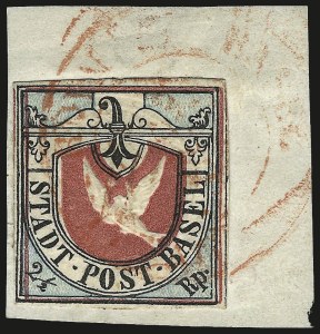 Sale 973, Lot 350, The Jonathan Rose Collection of First Issues of the World (Switzerland)