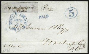 Sale 973, Lot 6, Postmasters` Provisionals