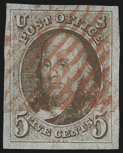 Sale Number 975, Lot Number 1054, 1847 Issue (Scott 1-2)