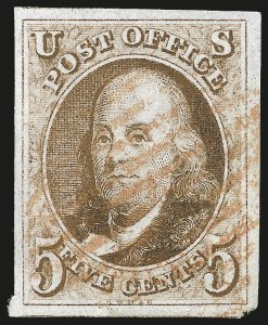 Sale 975, Lot 1057, 1847 Issue (Scott 1-2)