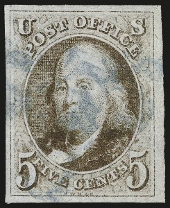Sale Number 975, Lot Number 1058, 1847 Issue (Scott 1-2) Sale Number 975, Lot Number 1058, 1847 Issue (Scott 1-2)