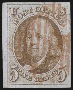 Sale 975, Lot 1061, 1847 Issue (Scott 1-2)