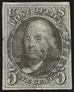 Sale 975, Lot 1067, 1847 Issue (Scott 1-2)