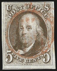 Sale 975, Lot 1073, 1847 Issue (Scott 1-2)
