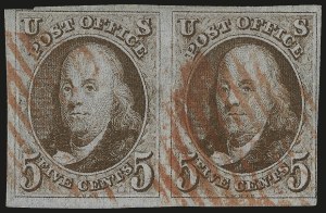 Sale 975, Lot 1081, 1847 Issue (Scott 1-2)