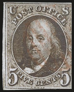 Sale 975, Lot 1082, 1847 Issue (Scott 1-2)