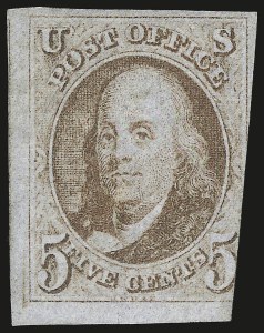 Sale 975, Lot 1084, 1847 Issue (Scott 1-2)