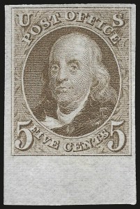 Sale 975, Lot 1103, 1875 Reproduction of 1847 Issue (Scott 3-4)