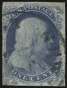 Sale 975, Lot 1106, 1851-56 Issue (Scott 5-17)