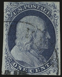 Sale 975, Lot 1109, 1851-56 Issue (Scott 5-17)
