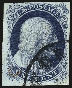 Sale 975, Lot 1113, 1851-56 Issue (Scott 5-17)