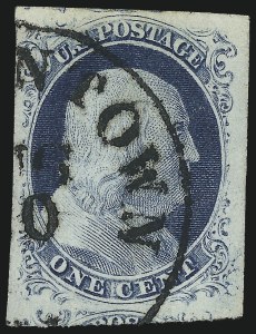 Sale Number 975, Lot Number 1122, 1851-56 Issue (Scott 5-17) Sale Number 975, Lot Number 1122, 1851-56 Issue (Scott 5-17)