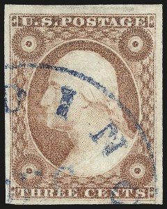 Sale Number 975, Lot Number 1129, 1851-56 Issue (Scott 5-17)