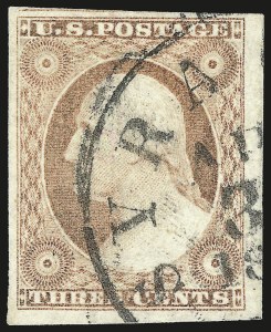 Sale Number 975, Lot Number 1134, 1851-56 Issue (Scott 5-17) Sale Number 975, Lot Number 1134, 1851-56 Issue (Scott 5-17)