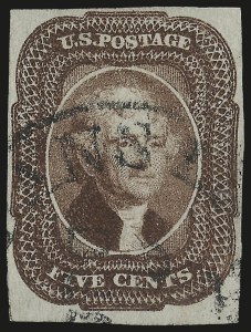Sale Number 975, Lot Number 1137, 1851-56 Issue (Scott 5-17)