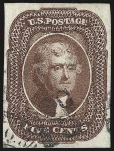 Sale 975, Lot 1138, 1851-56 Issue (Scott 5-17)