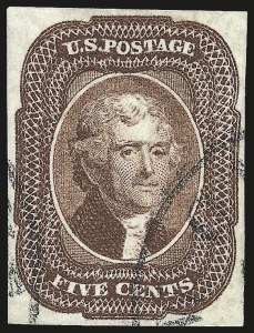 Sale 975, Lot 1139, 1851-56 Issue (Scott 5-17)