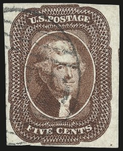 Sale 975, Lot 1141, 1851-56 Issue (Scott 5-17)