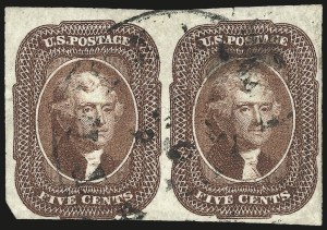 Sale 975, Lot 1144, 1851-56 Issue (Scott 5-17)