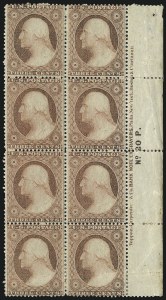 Sale 975, Lot 1188, 1857-60 Issue (Scott 18-39)