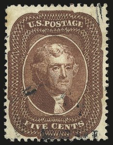 Sale 975, Lot 1190, 1857-60 Issue (Scott 18-39)