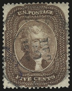 Sale Number 975, Lot Number 1192, 1857-60 Issue (Scott 18-39)