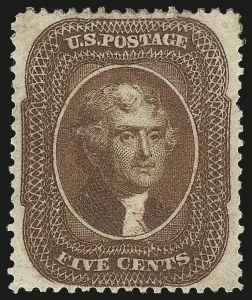 Sale 975, Lot 1194, 1857-60 Issue (Scott 18-39)