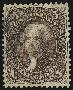 Sale 975, Lot 1277, 1861-66 Issue (Scott 56-78)