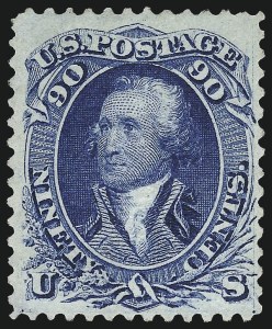 Sale 975, Lot 1320, 1867-68 Grilled Issue (Scott 79-101), including the 10c Z Grill