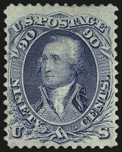 Sale 975, Lot 1321, 1867-68 Grilled Issue (Scott 79-101), including the 10c Z Grill