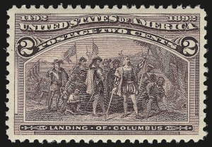 Sale 975, Lot 1480, 1893 Columbian Issue (1c thru 8c, Scott 230-236)