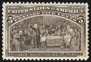 Sale Number 975, Lot Number 1496, 1893 Columbian Issue (1c thru 8c, Scott 230-236)