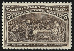 Sale Number 975, Lot Number 1498, 1893 Columbian Issue (1c thru 8c, Scott 230-236)