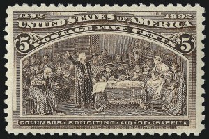 Sale Number 975, Lot Number 1499, 1893 Columbian Issue (1c thru 8c, Scott 230-236)