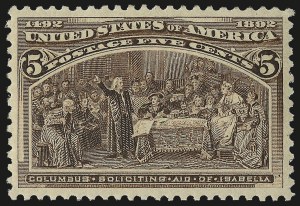 Sale 975, Lot 1500, 1893 Columbian Issue (1c thru 8c, Scott 230-236)