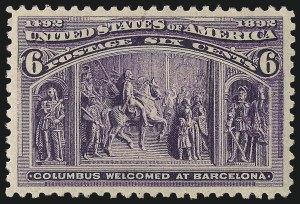 Sale Number 975, Lot Number 1503, 1893 Columbian Issue (1c thru 8c, Scott 230-236) Sale Number 975, Lot Number 1503, 1893 Columbian Issue (1c thru 8c, Scott 230-236)