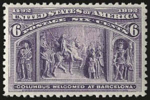 Sale 975, Lot 1506, 1893 Columbian Issue (1c thru 8c, Scott 230-236)
