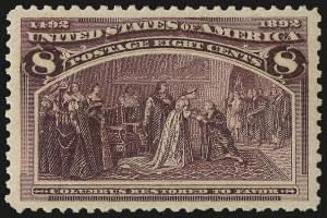 Sale 975, Lot 1512, 1893 Columbian Issue (1c thru 8c, Scott 230-236)