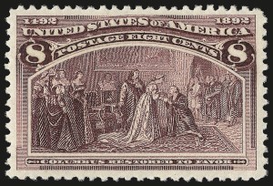 Sale 975, Lot 1514, 1893 Columbian Issue (1c thru 8c, Scott 230-236)